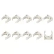 PVC Water Pipe Clips (20mm/0.79") 12Pcs, Plastic U Shaped Pipe Fitting Clamps