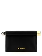 [Jacquemus] Jacquemus-La Petite Pochette Rond Carré Clutch Nero-Donna OS