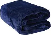 Solid Color Pet Blanket Chew Proof Blanket Proof Dog Blankets Fleece Blanket, Flannel Soft Baby Versatile Plush for Baby Kids Sofa- 50 x 70cm Dark Blue Proof Dog Chew