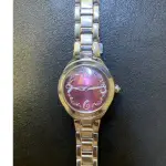 <SEIKO>日本製 精工光動能紫色不銹鋼女錶（V111-0CC0）