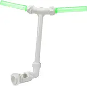 Water Fountain for Pool - Pool Sprinkler - Glow in the Dark Adjustable Height Spray High-Pressure Double Nozzle Cooler for Outdoor Spa Relaxation Backyard Poolside