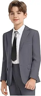 [Boihedy] Boys Formal Suit Set 4 Pieces Kids Tuxedo Ring Bearer Outfit