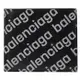 BALENCIAGA 巴黎世家 594549 品牌LOGO印花對開8卡短夾.黑銀