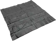 Kisangel Control Fabric 1.5 * 3m Black Gardening Ground Cloth Barrier Mulch Control Cover Easy Install for Garden