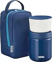 Thermos JBY-551 NVY Vacuum Insulated Soup Lunch Set, 10.1 fl oz (300 ml), Navy