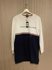 Tommy Hilfiger Tall And Long Crewneck Jumper Womens Small Brand New With Tags