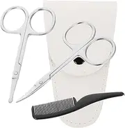 Beard Scissors Set Mustache Trimmer Nose Hair Trimmer Portable Precision Scissors for Men Barber Shop Home