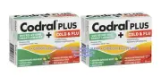 2 x Codral Plus Duo Relief Sore Throat 16 Lozenges + Cold & Flu 20 Tablets