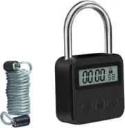 Tenixlox Combination Lock,Metal Timer Lock,Usb Rechargeable Time Timer Padlock w