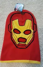 Iron Man Marvel Avengers Super Heroes Beanie Hat Ski Mask Size OSFM NWT