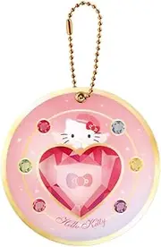 Tees Factory Sanrio Characters Compact Acrylic Mirror, Magical Jewelry/Hello Kitty H 2.8 x W 2.8 x D 0.2 inches (70 x 70 x 5 mm) SR-5537970MH