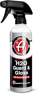Adam’s H2O Guard & Gloss (16oz) - Car Detailing Hybrid Top Coat Silica Sealant, Car Wax & Polish Quick Detailer | After Car Wash Seals, Shines, and Protects All Exterior Surfaces