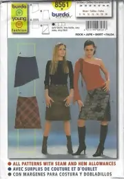 Burda 8561 Sewing Pattern - Skirts - All Sizes 8-20 - Uncut - Brand New
