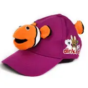 Aussie Animal Caps - Stuffed Plush Kids Cap Hat - Youth - Clown Fish - Fuschsia