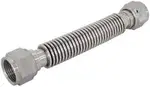 Aeroflow Flexible Turbo Drain Hose S/S Female 2 X -12AN 200mm Long - AF463-41
