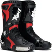XPD XP6-S Motorcycle Boots, black-red, Size 46 for Men Black Red