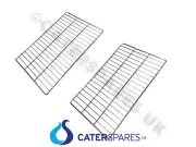 2 X STAINLESS STEEL SHELF COMBI OVEN STEAMER GRID RACK FOR RATIONAL LINCAT ETC