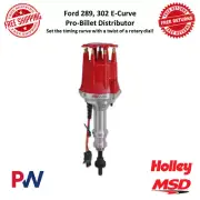 MSD Ready To Run E-Curve Pro Billet Distributor W/ Iron Gear For Ford 289, 302 (for: Ford)