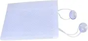 HONITANO Multifunctional Bath Storage Bags Premium Organizer with Strong Hooks Mesh Design for Quick Drying Lightweight and Space Saving for Bathing White