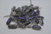 JASONS CRAPPIE STINGER 1.5" 30 PACK GRUBS CRAPPIE LURES JIGS PRO BLUE FLASH