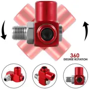 3Pcs Swivel Air Hose Fittings 1/4 Inch 360 Degree Swivel Pneumatic Tool FaOsG