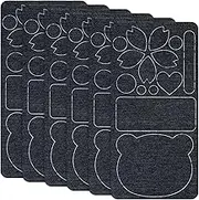 uxcell 3-Pack Polyester Repair Patches, 7.9 x 3.9 Self-Adhesive Pre-Cut Fabric Repair Patches Waterproof Lightweight for Clothes/Sofas/Tents/Bags/Car Seats [Denim Black]