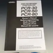 Edirol Midi Keyboard Controller PCR-30 PCR-50 PCR-80 Owner's Manual, Free Ship!