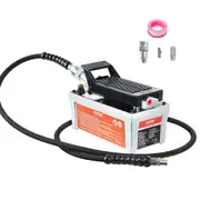 Air Hydraulic Pump, 10,000 PSI 1/2 Gal Reservoir, NPT 3/8" Oil Outlet, NPT 1/4" Inlet, 6.6 ft Pipe, Foot Actuated Hydraulic Pump Air Treadle for Auto Body Frame Machines and Pulling Post,