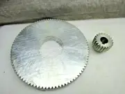 2 Gear Set M2A20 M2A89 Module 2, Steel, 20PA, 18mm Keyed Bore + 60mm Blank Bore