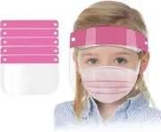 KIDS FACE SHIELD VISOR SAFETY PROTECTOR UNISEX WASHABLE REUSABLE FULL FACE COVER