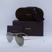 TOM FORD FT0551-K 32G Ruthenium/Grey with Light Mirror 57-17-145 Sunglasses N...
