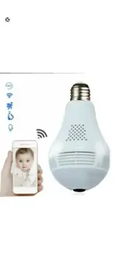 360 Degree LED Light Camera Wireless Panoramic Home Security Bulb Lamp IP Camera