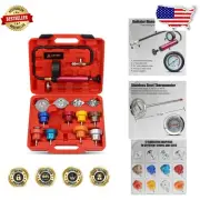 Professional Radiator Leak Tester Set - Manual Pump with Quick Coupler and Case