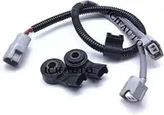 89615-20090 82219-06010 Knock Sensor Compatible With 4Runner Camry Prius ES330 GS430 GX470 IS250 LS430 RX330-2PC Sensors + 1PC Harness