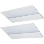 2x4 LED Troffer Light, Recessed Back-Lit Drop Ceiling Light, Dimmable,2 Pack.