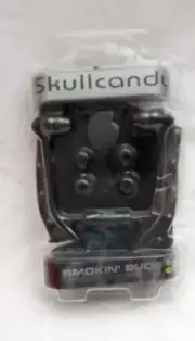 Unisex Skullcandy Smokin Buds In-Ear Black with Skulls Earbuds-New Open Pkg!