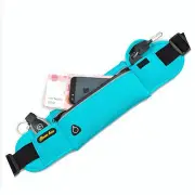 Running Sport Anti Theft Waist Bag Unisex Light Weight Phone Case Multifunction Waist Belt BLUE COLOR