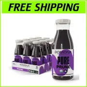 Ready-to-Drink Organic Prune Juice - Pure, Cold Pressed 8.4 Ounce Bottles