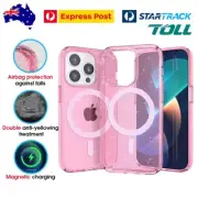 Glitter Shockproof Crystal Magsafe Case for iPhone 11 15 14 13 12 Pro Max Plus