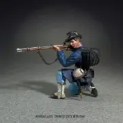 W Britain - Union Iron Brigade in Gaiters Kneeling Firing, No.2 31406