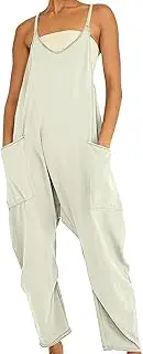 [Generic] Lahloya Maternity Jumpsuit, Lahloya Oversized Pregnancy Jumpsuits for Women, Sleeveless Loose with Pockets