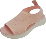 [JEUROT] Women's Orthopedic Sandals Open Toe Slingback Wedge Sports Sandals Arch Support Sandals Comfort Walking Tennis Shoes