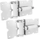 PVC Gate Hinges (Pair) White Gate Temporary Fence Portable Fencing Stainless 304