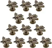 12 Pcs Cabinets Knobs,Vintage Gold Bee Shape Knobs Pull Handle,Decorative Dresser Drawer Pull Handle, Antique Dresser Knobs for Door Cabinet Drawer Home Furniture Handle