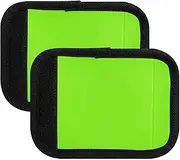 [ODAWA] Lawn Green Luggage Handle Wraps 4 Pack, Soft Handle Covers Identifier Luggage Markers for Airport Travel Luggage Suitcase Trolley Case