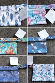 Children Kids Wet Bag for Nappies Clothes Bathers Swimming water resistant