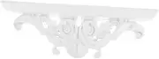 AKOOSY Wall Shelf Decorative Resin Floating Rack for Bedroom Living Room Structure Easy Installation Multipurpose Decorative Storage for Home Decor and Display Accessories