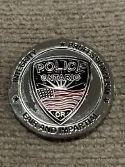 ONTARIO OREGAN POLICE / FIRE DEPARTMENT CHALLENGE COIN - POLICE UNITY TOUR