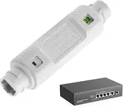 PoE Signal Extender Repeater - Ethernet Booster 48V, 10/100Mbps | PoE Extender for Outdoor, Plug and Play Network Accessory for IP Cameras, Long Range PoE Extension for Connective