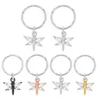 1 Pair 18G Stainless Steel Butterfly Gem Hinged Hoop Segment Sleeper Earrings
